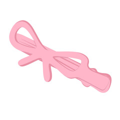 Pink hairpin illustration