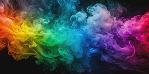 Fototapeta premium Colorful smoke gradient background perfect for wallpaper or design projects, smoke, colorful, gradient, abstract