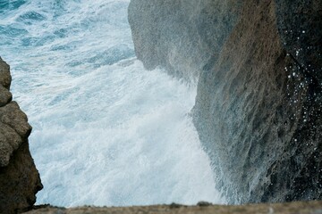 Heavy waves hitting the reef, Castlepoint Reef, © Louis