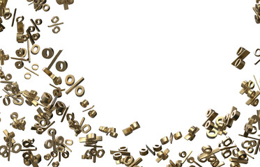 percent sign percentage icon interest rate background