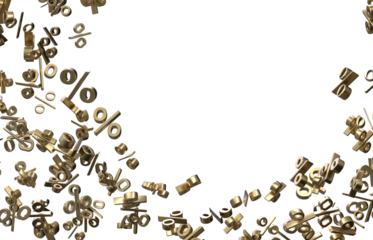 percent sign percentage icon interest rate background