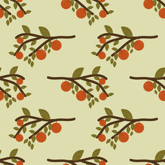  Autumn vector ilustration seamless patern.Great for textile,fabric,wrapping paper,and any print.