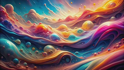 Abstract fluid background with dreamy textures and colors, , abstract, fluid, dreamy, background, wallpaper, texture