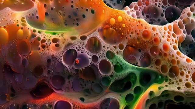 A series of abstract images showcasing the diverse shapes and forms of organic cellular structures an ode to the beauty and complexity of nature.