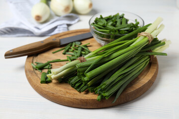 Green onion, concept of fresh vegetable, fresh raw food
