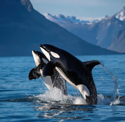 Obraz premium orca in the water