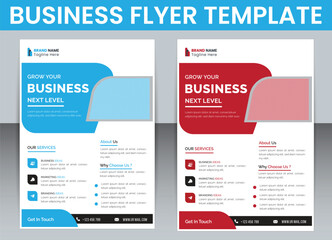 Business Flyer Template Design,Graphic Design Layout With Triangle
