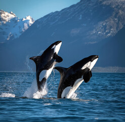 Obraz premium orca in the water