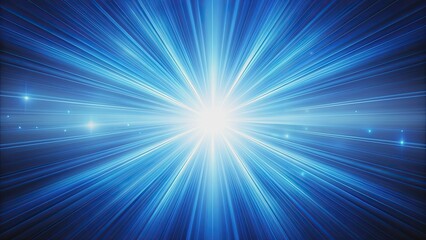 Abstract blue background with rays of light shining through, blue, abstract, background, rays, light, shining, glow