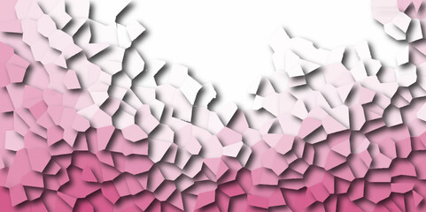 soft pink Broken Stained-Glass Background with white lines Seamless pattern with 3d shapes vector Vintage abstract mosaic pattern. colorful polygonal design pattern, which consist of triangles. glass