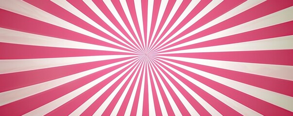 Fototapeta premium Pink and white radial stripes pattern