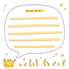 Crab Memo Pad