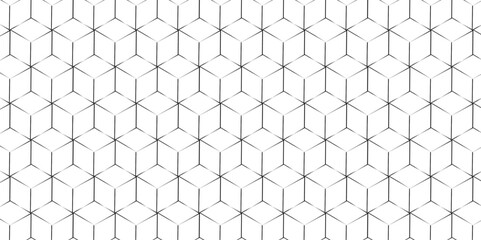 Abstract hexagonal futuristic geometric backdrop White background and embossed hexagon , honeycomb black cube hexagon concept design abstract technology background vector wallpaper.