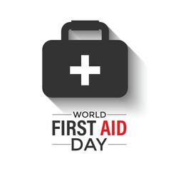 First Aid Day is celebrated every September on the second Saturday. It,s Serves as a reminder of the importance of preparedness and quick action in emergency situations, promoting a safer. Vector.