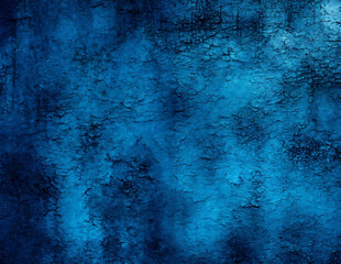 Obraz premium Dark blue background of old paint. The paint is chipped and discolored. In some places it is dark blue, in others a little lighter. 