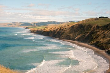 Heavy waves hitting the Beach at Castlepoint © Louis