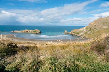 Heavy waves hitting the Beach at Castlepoint © Louis