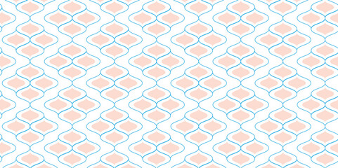 Vector Overlapping Pattern Minimal diamond geometric digital wave backdrop abstract wave square background. multicolor line seamless tile stripe overlap creative retro square pattern background.