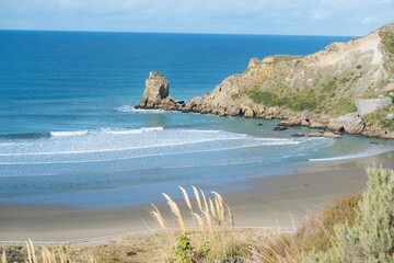Heavy waves hitting the Beach at Castlepoint © Louis