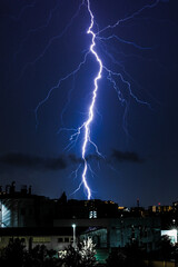 lightning in the city
