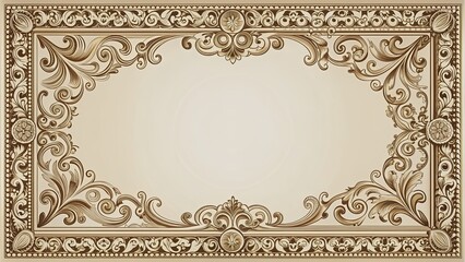 Frame with elegant detailing and intricate designs , antique, vintage, ornate, border, decoration, picture, photo, wood