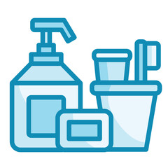 Fototapeta premium Toiletries Icon