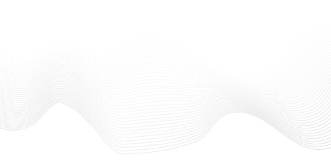  Abstract white and gray light blend paper wave line. abstract gradient and white wave curve creative technology flowing particles lines background. Modern flowing wave lines glowing moving sound. 
