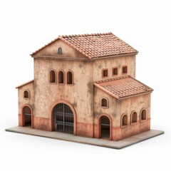 warehouse isolated on white background