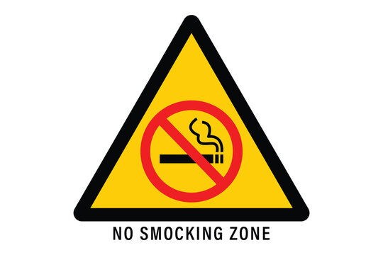 recommend clip art: No smocking zone Prohibition sign, No smoking sign. No cigarette icon. No smokers allowed. Clean air zone or area. 