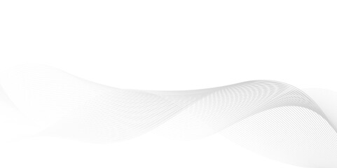 Fototapeta premium Vector Abstract white digital blend wave lines and technology background. Modern white flowing wave lines and glowing moving lines. Futuristic technology and sound wave lines background. 