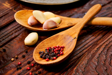 Garlic and Pepper. Korean Healthy Food. Fresh Ingredients.