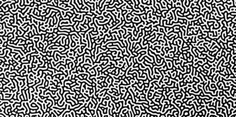 Gradient noise line abstract spread geometric background. Monochrome Turing reaction background. Abstract diffusion pattern with chaotic shapes. Vector illustration