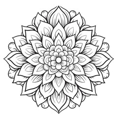 Mandala pattern. Art on the wall. Coloring book pattern The tattoo. Design for a wallpaper Paint shirt and tile Sticker Design, Decorative circle ornament in ethnic oriental style