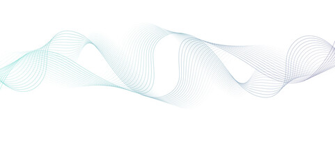 412White wave curve lines banner background design. Abstract soft wave lines dynamic flowing blue light isolated background. Vector Illustration of the gray pattern of lines. stripes on white.