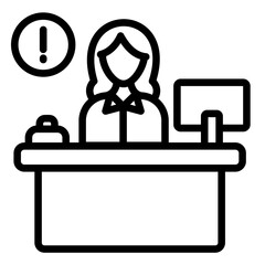 Reception Desk Icon