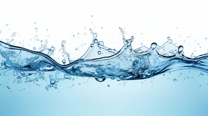 Water Splash with Air Bubbles