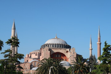 Fototapeta premium Hagia sophia historical turkish building