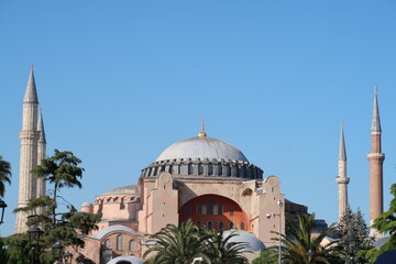 Hagia sophia historical turkish building