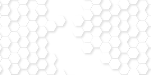 	
Abstract hexagonal futuristic geometric backdrop White background and embossed hexagon , honeycomb white hexagon concept design abstract technology background vector background, or wallpaper.