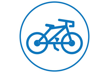 Fototapeta premium bicycle line icon