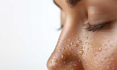 Fototapeta premium Ultra-Detailed Macro Shot of Tanned Skin: Sophisticated Natural Beauty Photography