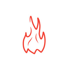fire line vector icon