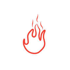 fire line vector icon