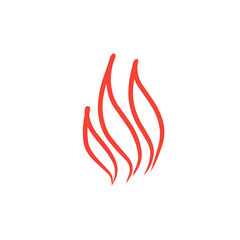 fire line vector icon