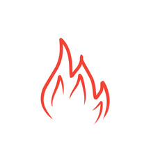 fire line vector icon
