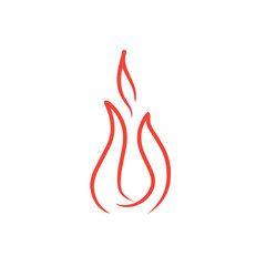 fire line vector icon