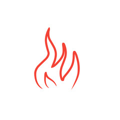 fire line vector icon