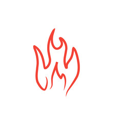 fire line vector icon