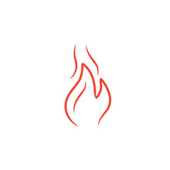 fire line vector icon