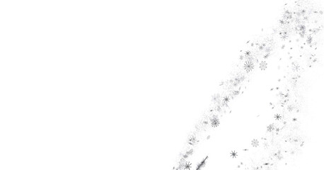 Snowflake Symphony: Magnificent 3D Illustration Showcasing Falling Holiday Snowflakes in Harmony